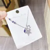 Chaînes coréennes diamant-embedded mode collier tout-match xingx pendentif filles zircon cadeau de vacances chaîne de clavicule en gros
