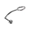 Vibrators 40/45/50mm Metal Anal Hook With Penis Ring For Male Scrotum Anus Chastity Cage Cock Stretcher Sex Toys For Men Masturbators Toys 231115