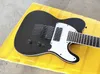 SCT Stephen Carpenter 7 Strings Matte Black Electric Guitar String Thru Body Bridge White Pearl Pickguard China EMG Pickups 9V Battery Box Black Hardawre