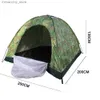 Namioty i schroniska namiot kempingowy 5-6 osobisty singla kamuflaż namiot w portabowym namiotu podróżne dla szarpów turystycznych do kempingu Q231117