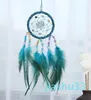 Atrapasueños manuales Accesorios de carillón de viento Campanas de cuentas de plumas Atrapasueños Decoración del hogar Colgante Colgante Regalo de Navidad de Acción de Gracias 3 colores