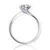 Ringar för kvinnor desiner ring diamant ring kärlek ring förlovningsringar bague designer smycken bijoux smycken ringar sterling silver moissanite ring m02d