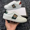 Designer Skate Duplo Ggity Sapatos Mens Mulheres Esportes Treinadores Sapatos Tigre Bordado Branco Verde Listras Vermelhas Ace Sneakers Unissex Caminhada Ao Ar Livre Sapato com Caixa