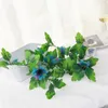 Decorative Flowers 230cm Artificial Vine Home Wedding Garden Decoration Sunflower Fake Rattan String DIY Hanging Garland Wall