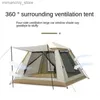 Tält och skyddsrum 5-8 Person utomhus Automatiskt snabbt tält Rainfly Vattentät campingtält Familj utomhus Instant Setup Tält med Carring Bag Q231117