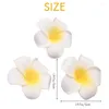 Fiori decorativi A50I 100 pezzi Schiuma bianca Frangipani hawaiano Plumeria artificiale Petali di fiori Berretto Capelli Cappello Ghirlanda Decorazione di nozze fai da te