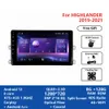 2 Din Video Carplay Android 12 For TOYOTA HIGHLANDER 2019-2021 Car Stereo Radio Multimedia Player Head Unit