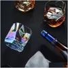 Vinglas i Style Creative Origami Cup Twist Glass Bar Whisky Transparent ölmuggvatten S Drop Delivery Home Garden Kitchen, DIN DHA3T