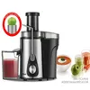 Freeshipping 220V Rostfritt stål Juicers 2 Speed ​​Electric Juice Extractor Fruit Drinking Machine For Home ITNDC