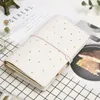 Yiwi White Pu Leather Tn Travel Notebook Diy Diary Monthly Planner Meeting Plan Agenda編成ファッションかわいい文房具