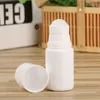 50ml rolo de plástico branco na garrafa recarregável desodorante garrafa de perfume de óleo essencial diy recipientes cosméticos pessoais rkjwq