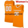 Maillot de basket-ball universitaire des volontaires du Tennessee Mich28, 24 Lucas Campbell, 3 Drew Pember, 32 D.J. Burns 33 Zach Kent 34 Brock Jancek cousu sur mesure