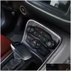 Autres accessoires intérieurs Bouton O en fibre de carbone Er Switch Anneau de panneau de climatisation pour Dodge Challenger / Chargeur Ajouter une livraison directe A Dh1L9