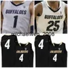 Mich28 NCAA College Colorado Buffaloes Maillot de basket-ball 23 Lucas Siewert 24 Eli Parquet 25 McKinley Wright IV 33 Aidan McQuade 34 Benan Ersek