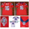 Sl 16 Shane Falco les remplacements Red White Movie Football Jersey Ed Size S-xxxl