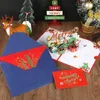 10PC wenskaarten kerstboom 3D pop-up kerstkaart sprankelende fantasie wenskaart kerstboom zegen geschenkkaart 231115