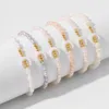 Braccialetto con perline di perle naturali irregolari femminili Braccialetti eleganti con ciondolo a forma di luna Fascino minimalista per gioielli da donna per ragazze