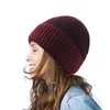 Bérets laine tricoté bonnet hiver chapeau Ski Slouchy casquette Skullies bonnets femmes hommes chaud unisexe