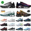 Chaussures de course TN plus masculines TNS Marseille à bascule utilitaire Triple White Sunrise Black Reflective Hyper Atlanta Men Femmes Tured Pure Platinum Trainers Taille 36-46