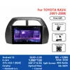 カーラジオマルチメディア2ディンビデオハンズフリーアンドロイド12 9インチGPS Bluetooth WiFi for Toyota Rav4 2001-2006