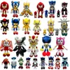 Partihandel anime 25-45 cm Sonic Hedgehog Plush Toy Children's Play Companion Söt ryggsäcksemester