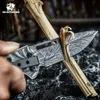 Faca dobrável Han Dao - ferramenta de autodefesa e sobrevivência de alta dureza para acampamento e coleta