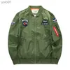 Męskie Parkas Autumn Air Force Pilot Kurtka męska męska marka męska mączka zwykła kurtka dla mężczyzn w amerykańskim garniturze baseballowym AK001L231115