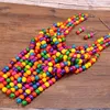 Chokers UDDEIN Handmade Wind Colorful Tassel Wood Necklace For Women Vintage Bohemian African Boho Beads Jewelry Set Collar Gifts Party 231115