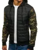 Мужская палочка Zogaa Men Men Winter Jacket Plus Size Camouflage Patchwork Patchwork на молнии