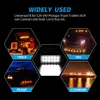 Neue 2X 4 Farben Dickes Licht Led Strobe Warnlicht Kühlergrill Flash Truck Ampel Bremse Blinker Auto Licht Seite Maker Lichter