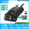 Car DVRs 4G GPS DashCam Car DVR JIMIMAX JC400P Wifi Hotspot Vehice Cam 2 Live Stream Video Cut-Off Fuel 1080P Recorder Front Inside APP Q231115