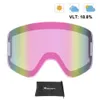 Gogle narciarskie Maxdeer Goggles Goggles For Men Women Anti-Fog Uv400 Duża kolumna szklanki narciarski