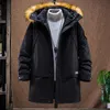 Mens Down Parkas Top Quality Brand Hooded Casual Fashion Long Thicken Outwear Jacket Men Winter Windbreaker Coats Clothing 231114