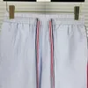 Męskie szorty marki wysokiej klasy kobiety luksusowy oryginalny deersucker tkanina design męskie spodnie spodni słynny unisex wysokiej jakości swobodny