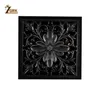 Drains ZGRK Square 10*10 Floor Black Brass Shower Strainer Cover Balcony Bathroom Accessories Grate Waste 230414