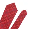 Bow Ties Neck For Men Casual Suits Skinny Rands Tie Gravatas Plaid Mens Neslips Business 7.5 CM Bredd Bröllop