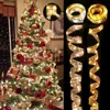 Christmas Decorations Ribbon Fairy Light String Merry For Home 2023 Cristmas Ornament Xmas Navidad Gifts Year 2024 231115