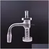 Overige huishoudelijke accessoires 1 stuks Fl Weld Spinner Roken Gegraveerde Terp Slurper Blender Quartz Banger Met Cap Pijlerbodem Yareone San Dhni1