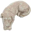 Trädgårdsdekorationer Pet Dog Memorial Gift Harts Stone Tombstone Statue utomhusfigur för