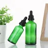 Groen glas vloeibare reagenspipetflessen oog droppers aromatherapie 5 ml-100 ml etherische oliën parfums flessen groothandel gratis dhl dfkfu