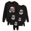 Tenues assorties pour la famille Pull de Noël masque cerf imprimé combinaison bébé jersey Navidad Pareja Conjuntados pyjamas année familiale apparence correspondant 231115