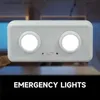 Lanterna da campeggio 2 pz / lotto doppia testa LED luci di emergenza campeggio esterno portatile ultra luminoso ricaricabile LED lanterne intelligenti lampade di avvertimento Q231116