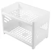 Storage Boxes 2 Tier Shelf Bathroom Desk Trays Jewelry Corner Countertop Toiletry Organizer Plastic Student Makeup