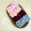 10 ألوان Baby Strip Twist Bow Bow Bowborn Newborn Wide Turban Beadbands Kids Hair Accessory Solid Bowknot Headwrap Bebes