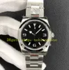 2 kolor unisex 36 mm 904L zegarki stalowe kobiety 124270 czarna tarcza 18k żółta złota bransoletka 124273 Luminous EWF Cal.3230 Ruch Automatyczny zegarek