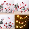 Weihnachtsdekorationen Schneemann LED-Girlande Lichterkette Merry für Zuhause 2023 Christbaumschmuck Weihnachten Navidad Geschenke 231115