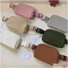 Borse portaoggetti Lu Crossbody Sport all'aria aperta Yoga Marsupio Donna Cinghia regolabile Cerniera Cross Body Camera Drop Delivery Home Garden Hou Dhjib