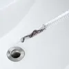 Novo 71cm tubo de dragagem espiral escova pia dreno overflow limpeza escova banheiro esgoto cabelo coletor tamanco plug buraco removedor ferramenta
