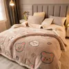 Blankets Milk Velvet Warm Autumn Winter Blanket Duvet Cover Dual Use Lambswool Comforter Quilt Soft Fluffy with Zipper 231115