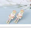 Stud Statement Nutcracker Soldier Earring Crystal Big Drop Dangle Earrings Party Jewelry For Women 231114